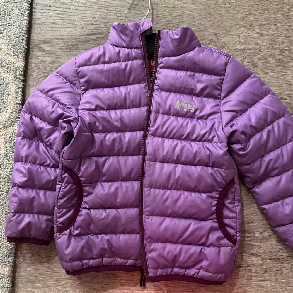 REI Purple Puffer Jacket for Cozy Comfort